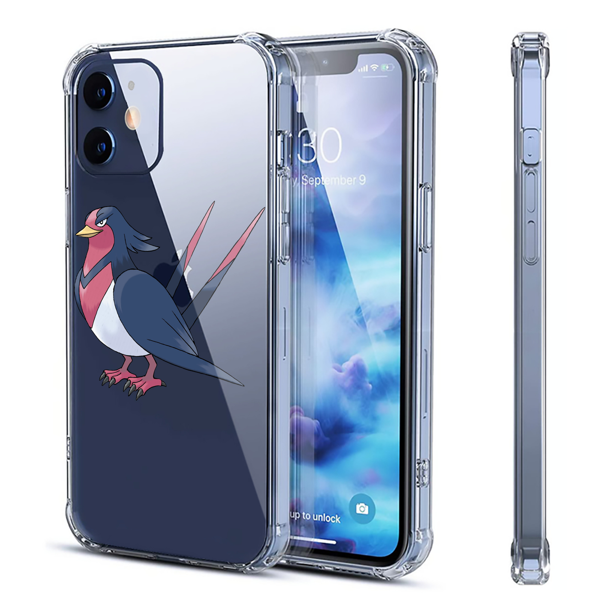 （画像用） ポケットモンスター Pokémon 【iPhone 12シリーズ対応】透明スマホケース（クリアソフトケース）